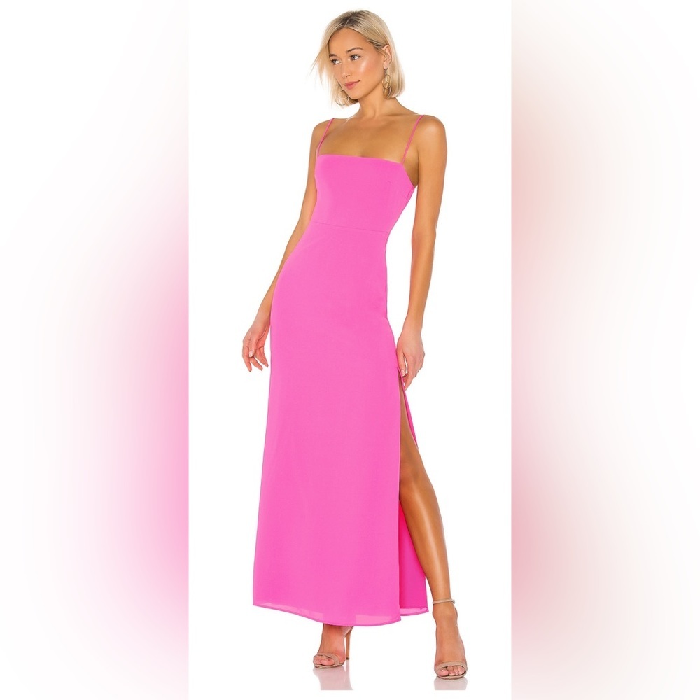 REVOLVE superdown Addison Maxi Dress in Pink Barbie Core - Picture 2 of 5